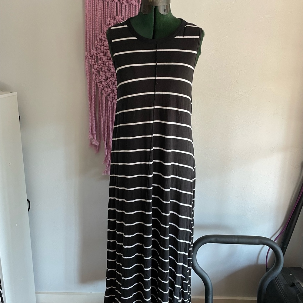 Zara striped maxi dress